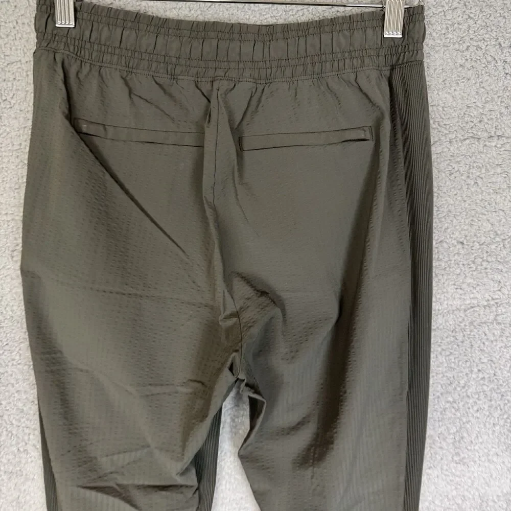 Athleta Pants Womens 2 Green Textured Brooklyn Jogger‎ Stretch Commute Work - Picture 7 of 10